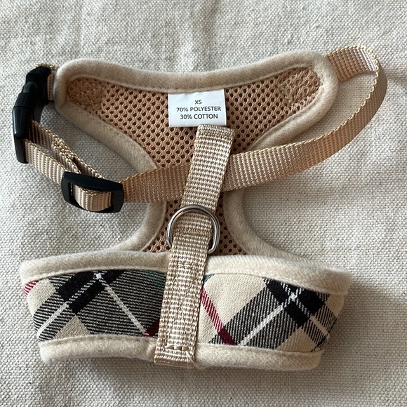 Scenereal Beige Plaid XS Dog Harness - Picture 5 of 7